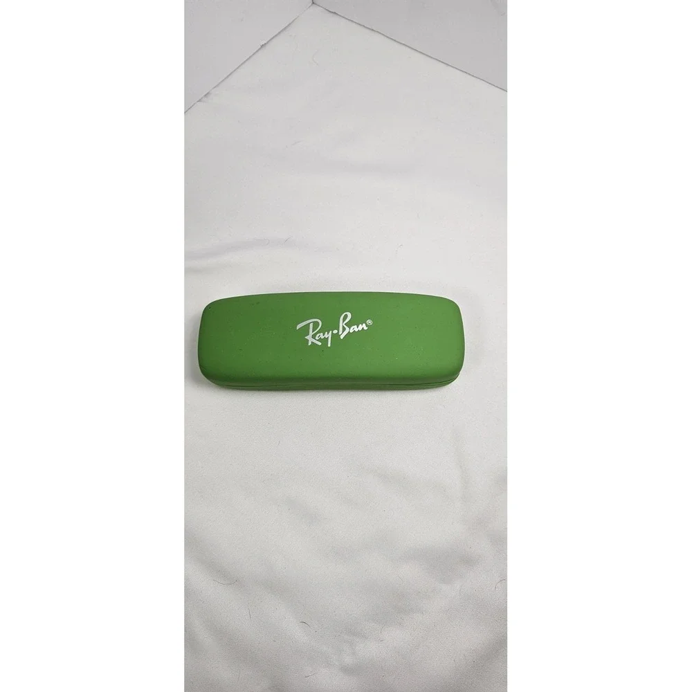Ray-Ban Green Sunglasses Case Red Interior Hard‎ Shell Eyeglass Case